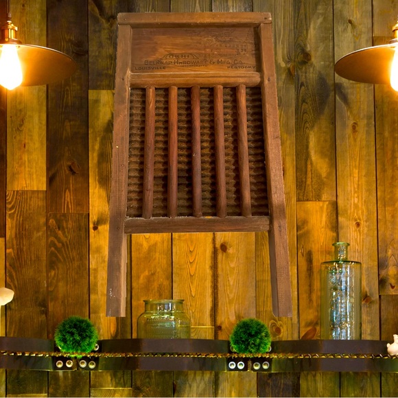 ☘️Sold☘️1920’s Washboard by BELKNAP HARDWARE Hand painted Floral Design - Picture 2 of 9